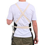 La Cuisine Cotton Prep Apron with Cross-Back Straps Embroidery - Black - View 6