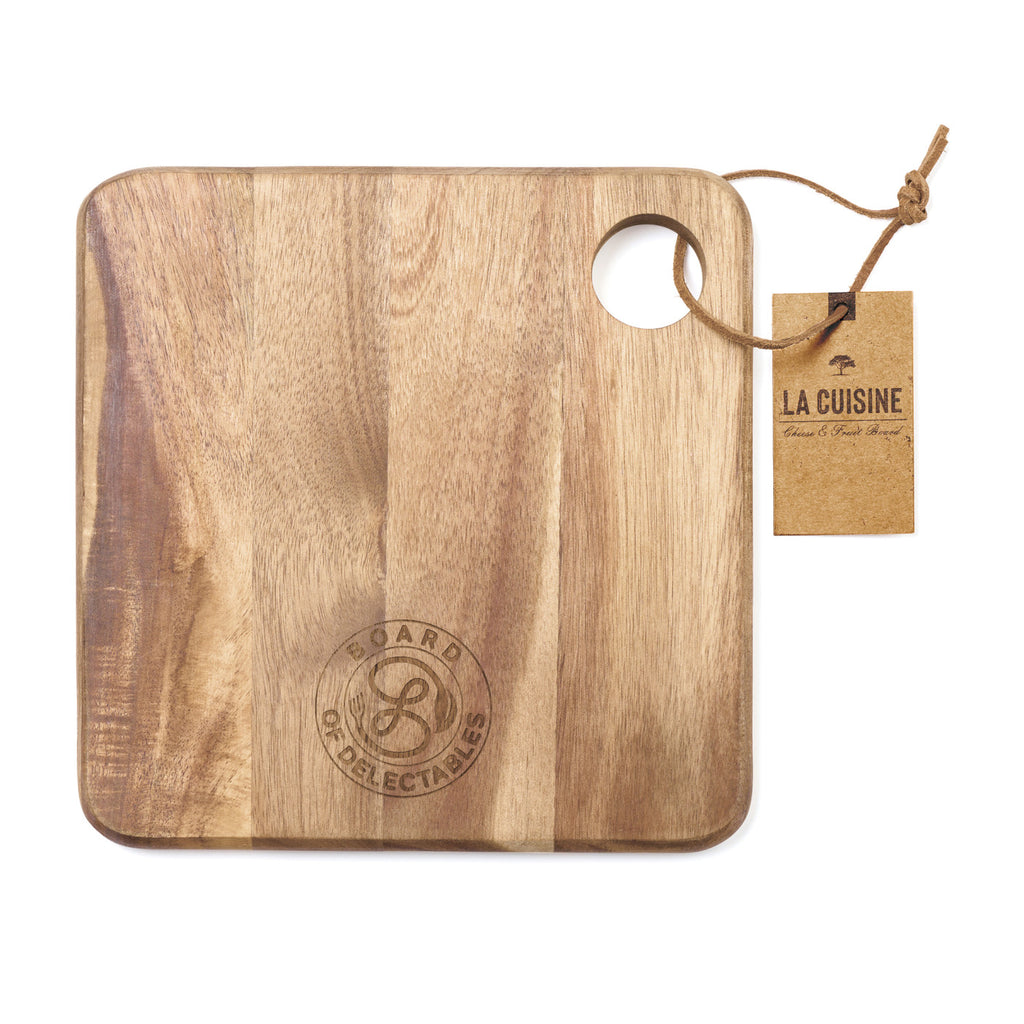 La Cuisine Mini Cheese and Fruit Board in Acacia Laser Engraving - Wood - View 2