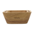 La Cuisine Nesting Snack Bowl Set in Acacia Laser Engraving - Wood - View 2