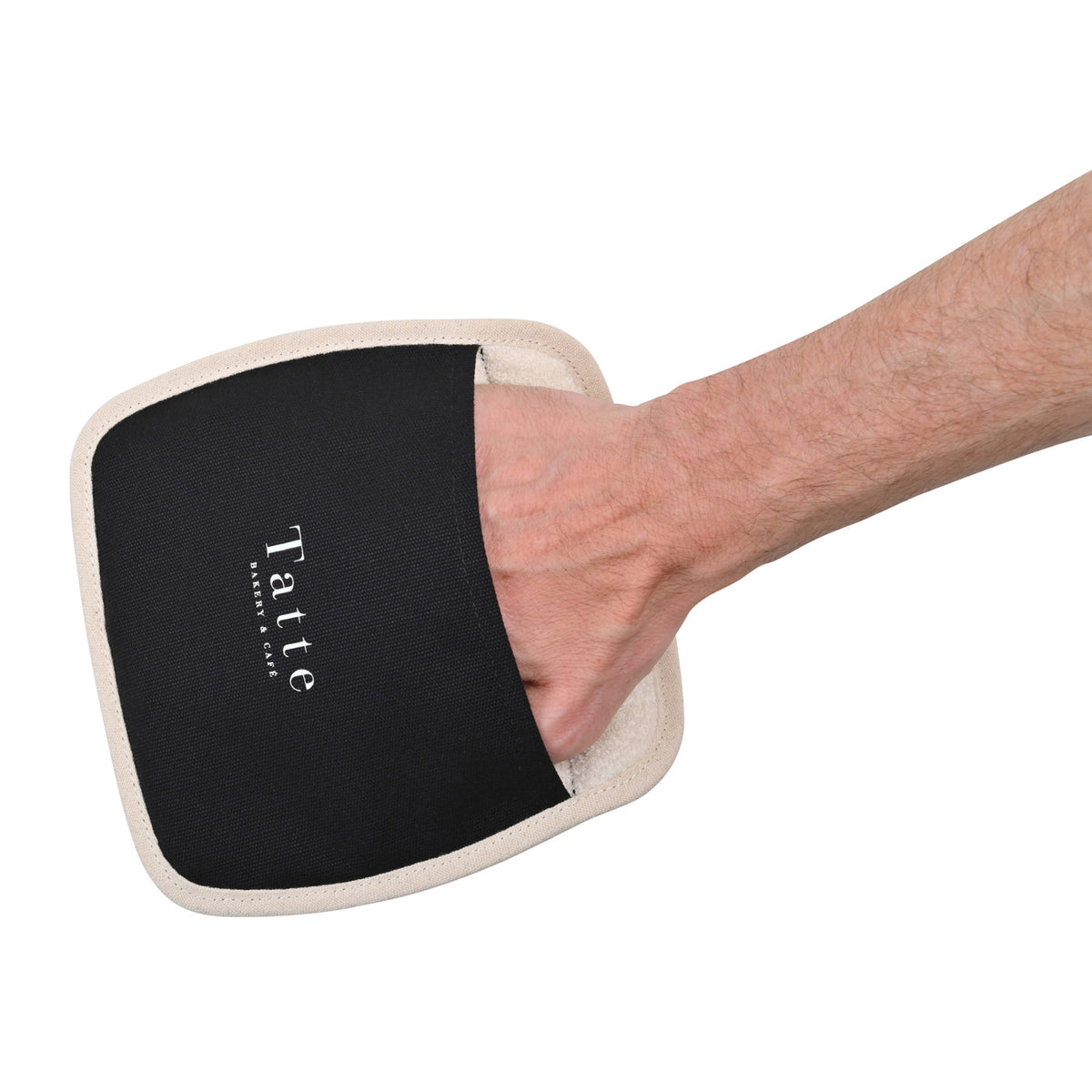 La Cuisine Potholder Set of Two with Silicone Grip - Black - View 5