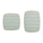 La Cuisine Potholder Set of Two with Silicone Grip - Grey - View 2