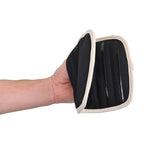 La Cuisine Potholder Set of Two with Silicone Grip Transfer - Black - View 4