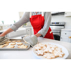 La Cuisine Potholder Set of Two with Silicone Grip Transfer - Grey - View 4