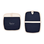 La Cuisine Potholder Set of Two with Silicone Grip Transfer - Navy - View 1