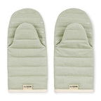 La Cuisine Recycled Cotton Oven Mitt Set - Light Grey - View 2