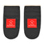La Cuisine Recycled Cotton Oven Mitt Set Transfer - Black - View 1