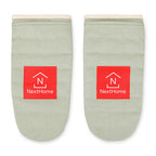 La Cuisine Recycled Cotton Oven Mitt Set Transfer - Light Grey - View 1