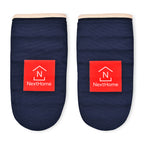 La Cuisine Recycled Cotton Oven Mitt Set Transfer - Navy - View 1