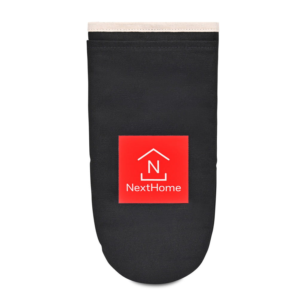 La Cuisine Recycled Cotton Oven Mitt Transfer - Black - View 1