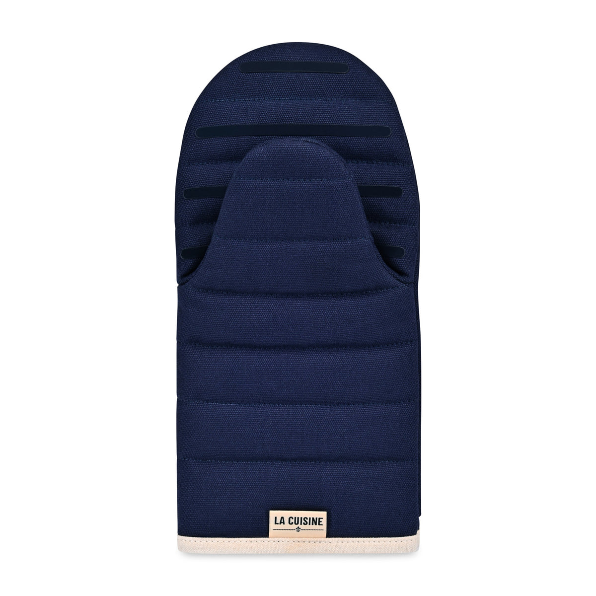 La Cuisine Recycled Cotton Oven Mitt Transfer - Navy - View 2