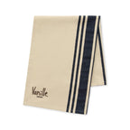 La Cuisine Striped Cotton Kitchen Towel, 28 x 18 Inches Transfer - Navy - View 1