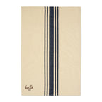 La Cuisine Striped Cotton Kitchen Towel, 28 x 18 Inches Transfer - Navy - View 2