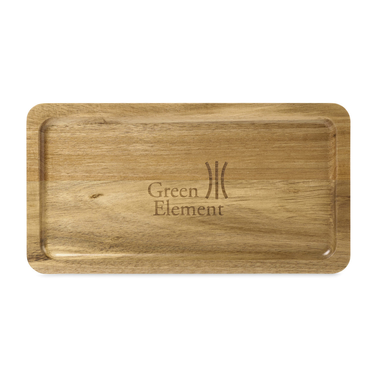 La Cuisine Two Tier Serving Tray in Acacia Laser Engraving - Wood - View 5