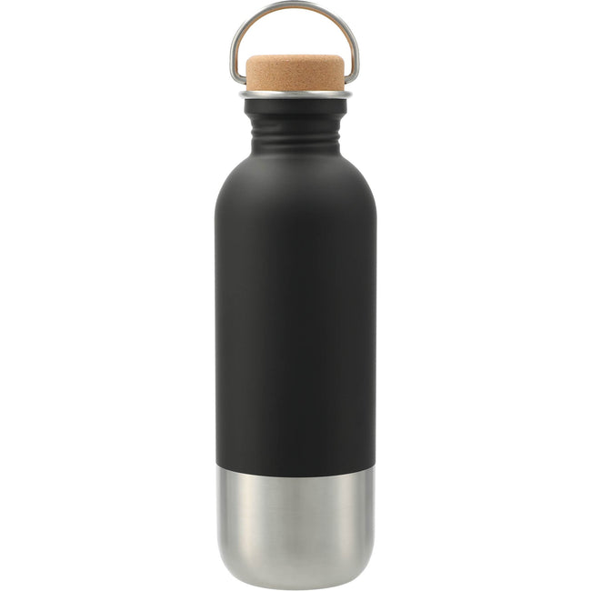 Lagom Stainless Steel Bottle with Cork Lid, 27 oz