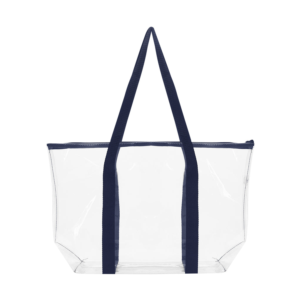 Laguna Beach Tote Bag, Clear - Navy
