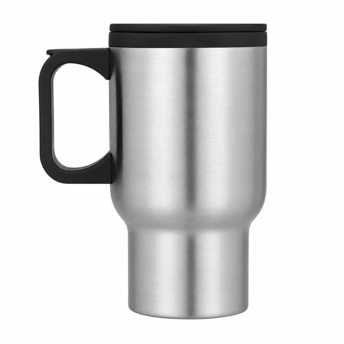 Laguna Stainless Travel Mug, 16 oz - Stainless Steel - Front Straight