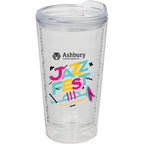 Lakeside Tritan Tumbler with Slide Lid, 16 oz Full Color - Clear - Front