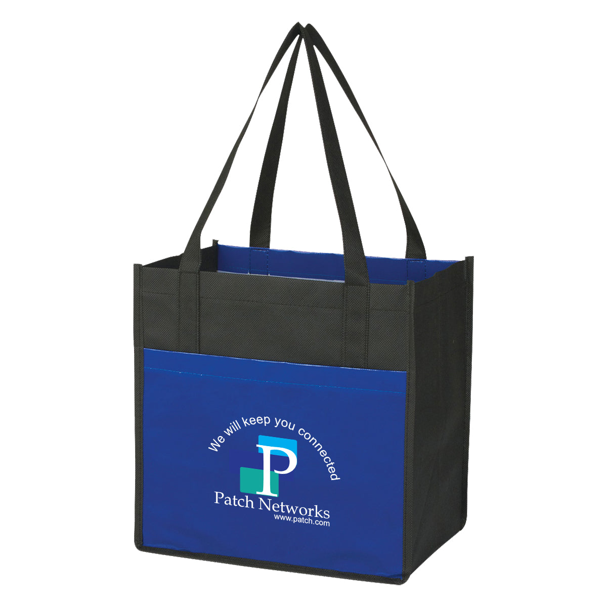 Lami-Combo Non-Woven Shopper Tote Bag, Recycled - Colorbrite