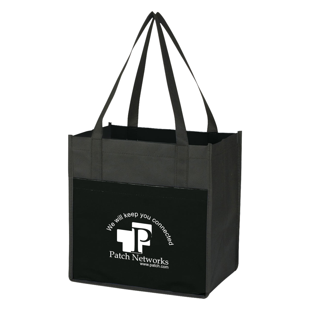 Lami-Combo Non-Woven Shopper Tote Bag, Recycled - Silk Screen