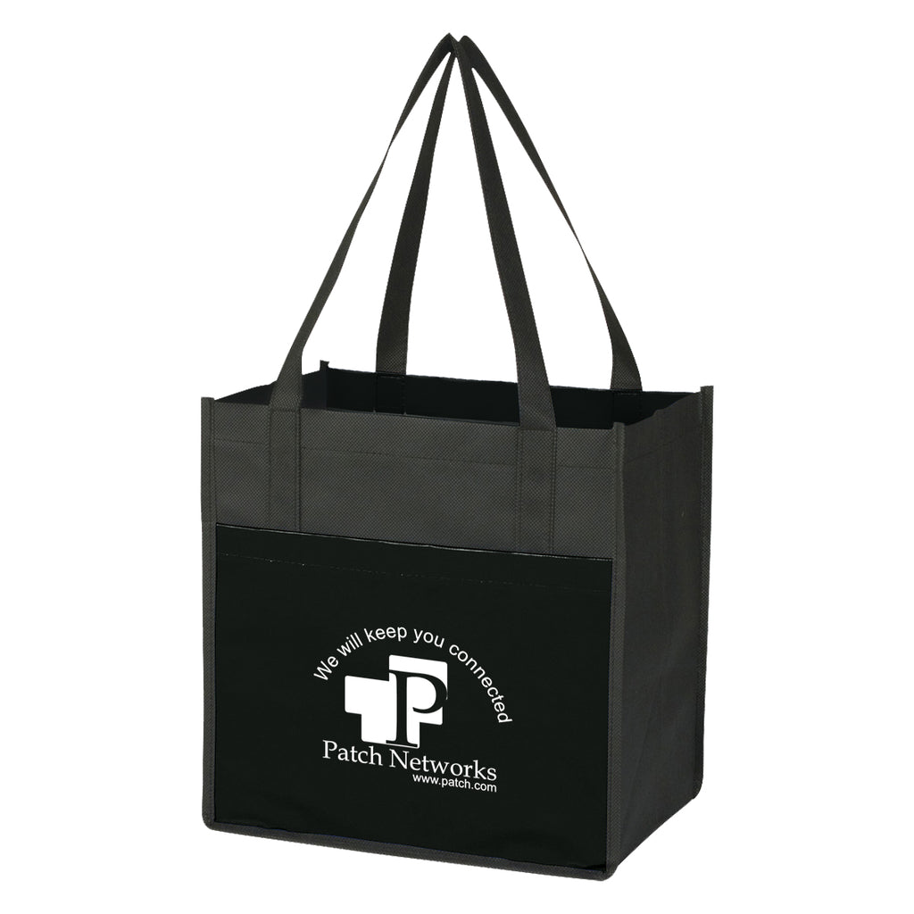 Lami-Combo Non-Woven Shopper Tote Bag, Recycled - Silk Screen