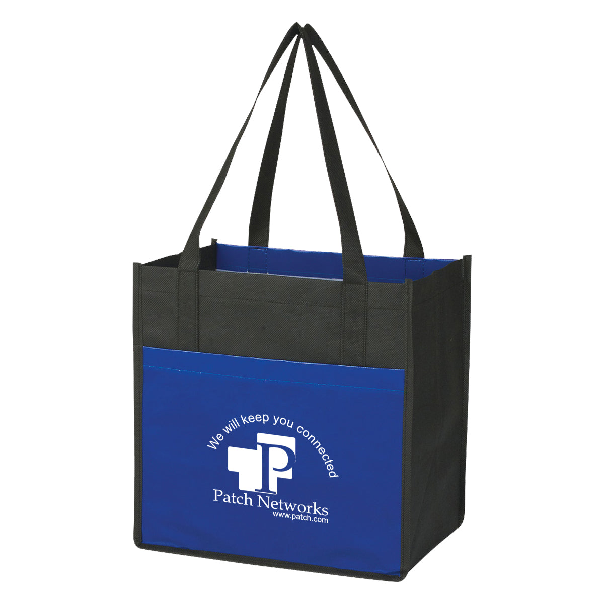 Lami-Combo Non-Woven Shopper Tote Bag, Recycled - Silk Screen