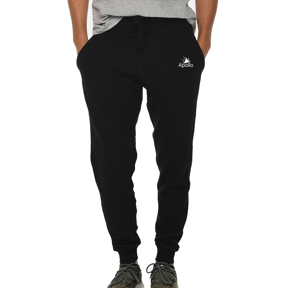 Lane Seven Fleece Joggers, Premium Transfer - Black
