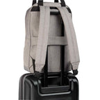 Lanier Color Block Laptop Backpack, 15 Inch Embroidery - Gray - Trolley