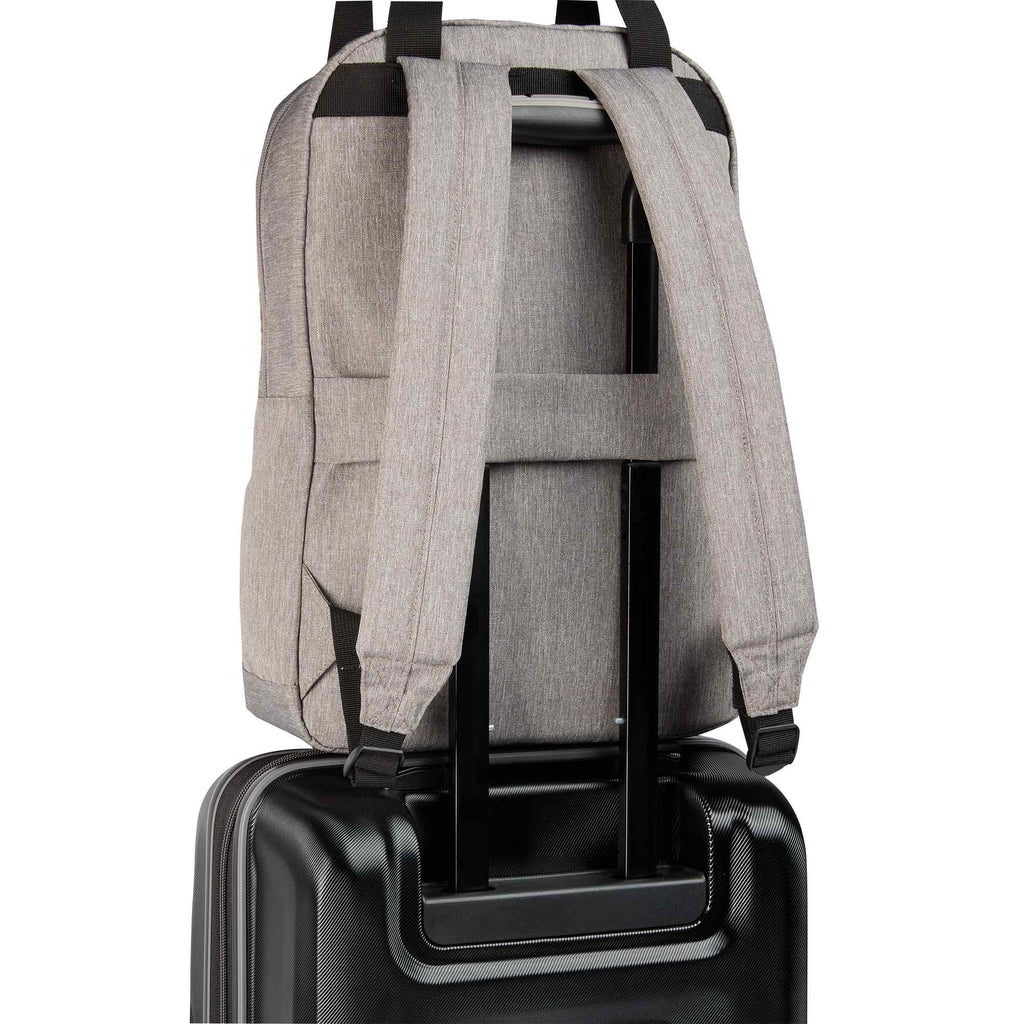 Lanier Color Block Laptop Backpack, 15 Inch - Gray - Trolley