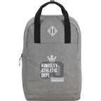 Lanier Color Block Laptop Backpack, 15 Inch Transfer - Gray - Front
