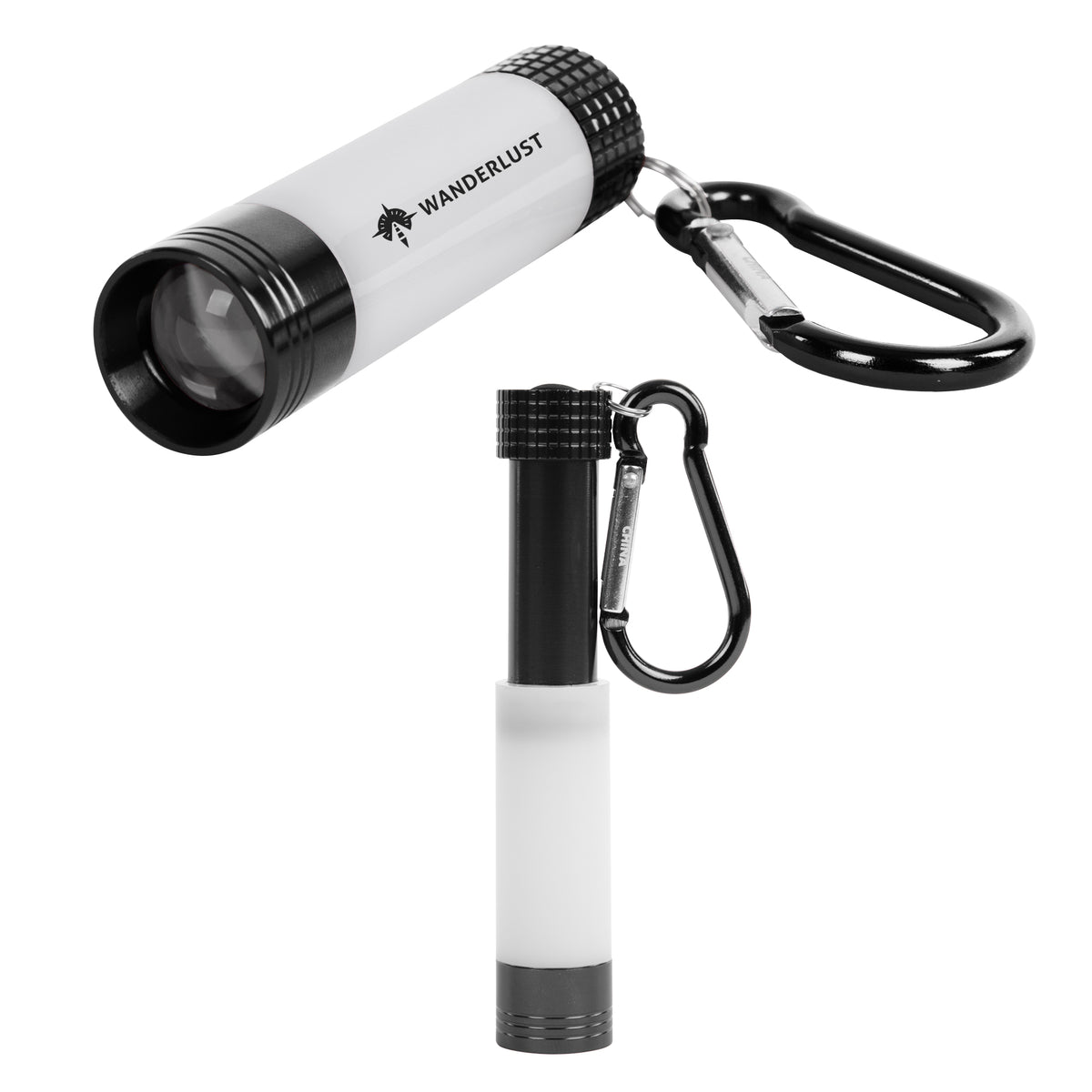 Lantern Flashlight, Mini - Black - Pad Print