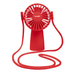 Lanyard Fan in Recycled ABS - Red - Pad Print