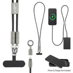 Lanyard with 60W Charging Cable and Phone Tether - Branded - 60W Charging Cable Lanyard With Phone Tether