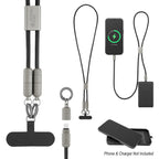 Lanyard with 60W Charging Cable and Phone Tether - Branded - Laser