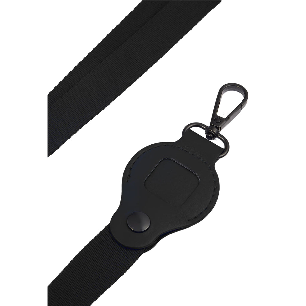 Lanyard with AirTag Pocket in Recycled PET - Black - Detail 2