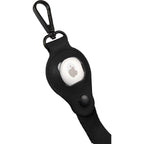 Lanyard with AirTag Pocket in Recycled PET - Black - Detail Airtag