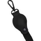 Lanyard with AirTag Pocket in Recycled PET - Black - Detail Back