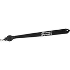 Lanyard with AirTag Pocket in Recycled PET - Black - Front