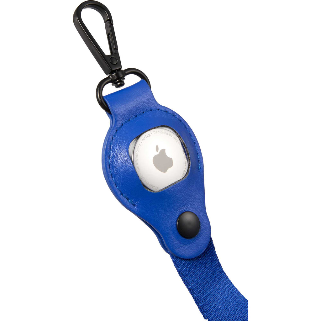 Lanyard with AirTag Pocket in Recycled PET - Blue - Detail Airtag