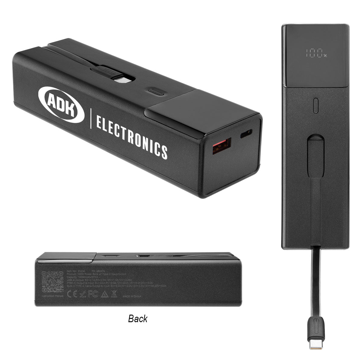Laptop Power Bank, 100W Super Charge, 10,000 mAh - 10,000 mAh Super Charge 100W Laptop Power Bank