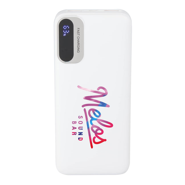 Laptop Power Bank with Two Built-In Cables, 20,000 mAh 65W Full Color