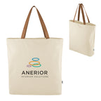 Larchmont Recycled Cotton Tote Bag, 9 oz - Natural - Colorbrite