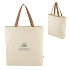 Larchmont Recycled Cotton Tote Bag, 9 oz - Natural - Embroidery