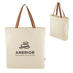 Larchmont Recycled Cotton Tote Bag, 9 oz - Natural - Silk Screen