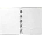 Large Business Spiral Notebook, 8.5 x 11 Inches - Black - Front 2