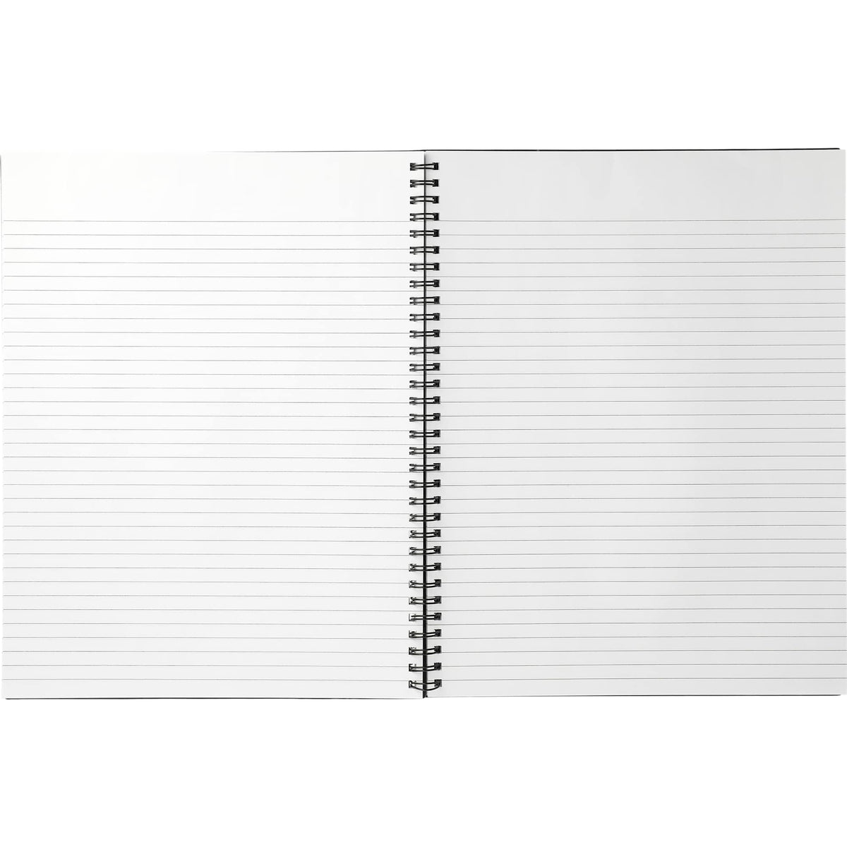 Large Business Spiral Notebook, 8.5 x 11 Inches - Black - Front 2