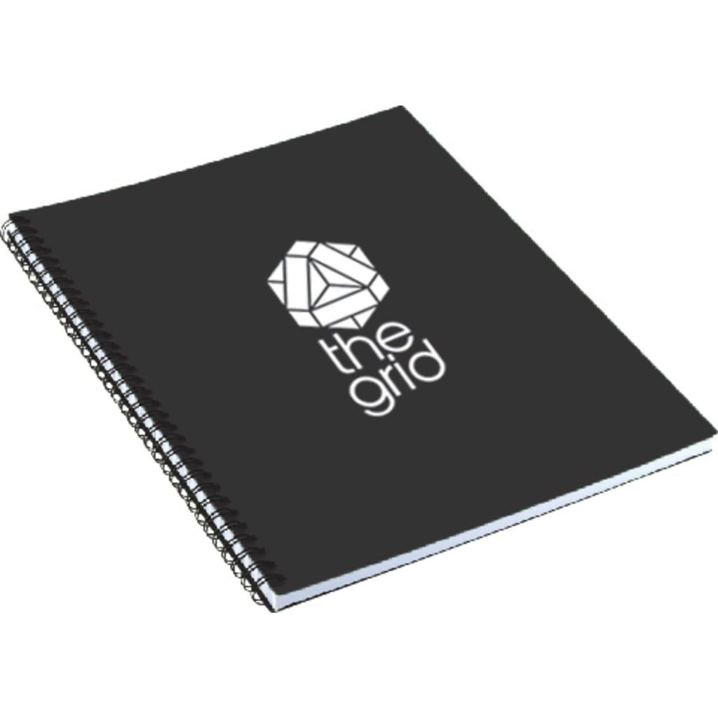 Large Business Spiral Notebook, 8.5 x 11 Inches - Black - Photo