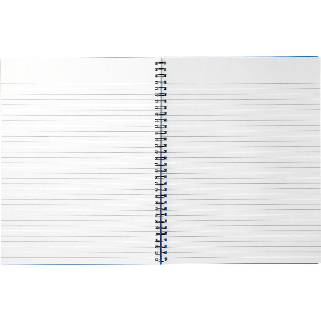 Large Business Spiral Notebook, 8.5 x 11 Inches - Blue - Front 2