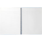 Large Business Spiral Notebook, 8.5 x 11 Inches - Blue - Front 2