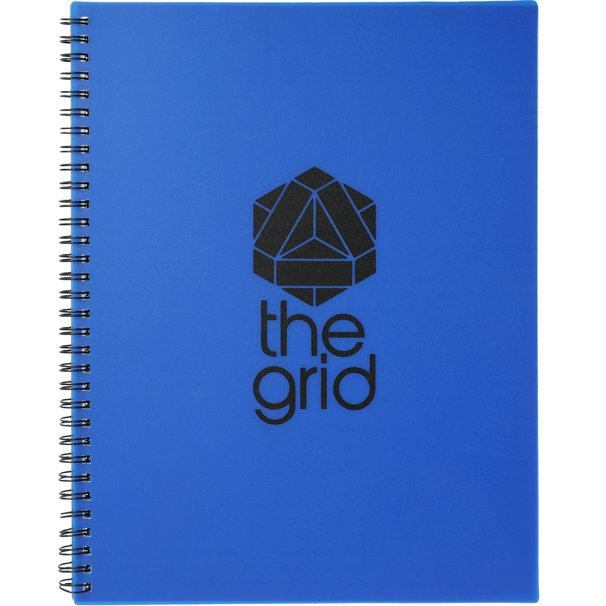 Large Business Spiral Notebook, 8.5 x 11 Inches - Blue - Front