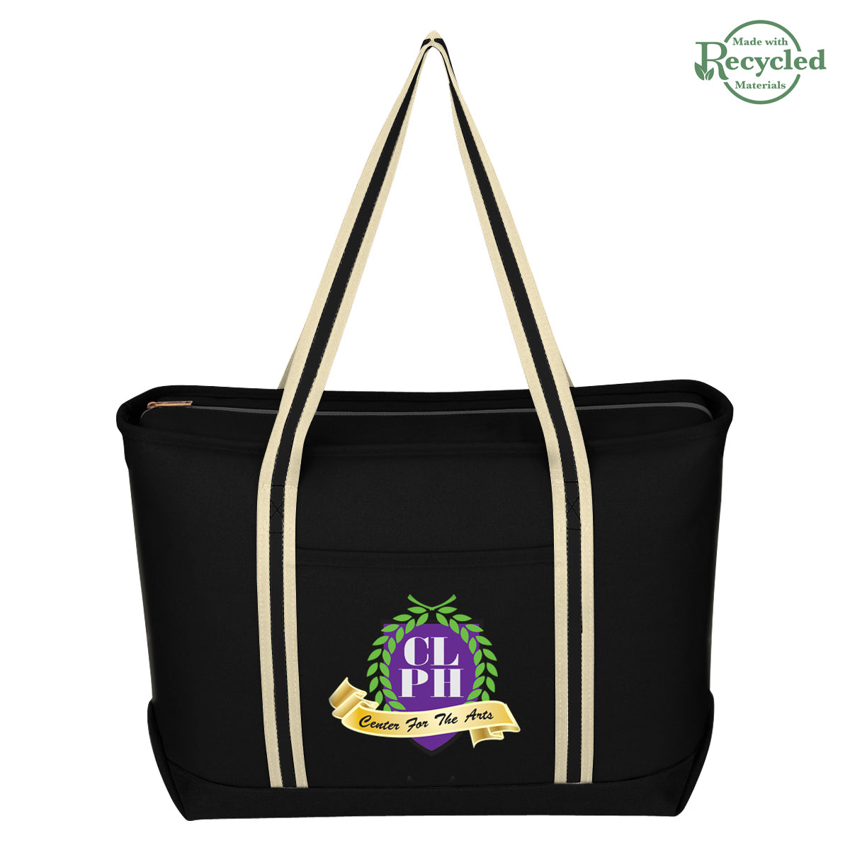 Large Cotton Canvas Admiral Tote Bag, 24 oz - Colorbrite